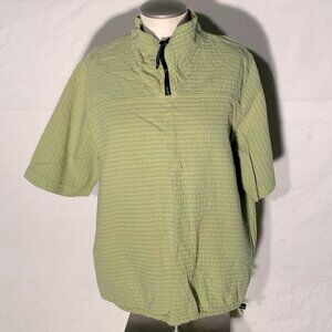 Vintage EzzeWear Green 1/4 Zip Top S